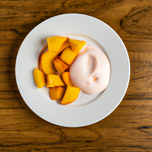 peach frozen yogurt